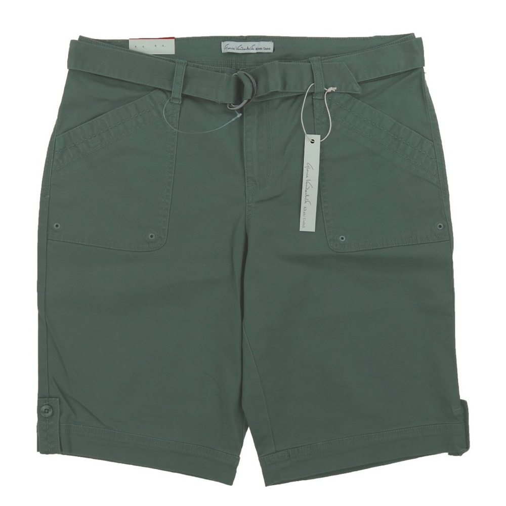 Size 14 NEW w/tags Gloria Vanderbilt Shorts Sierra Sweet Basil Green